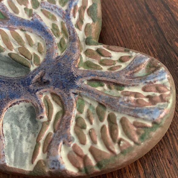 J Diller Raku Art Pottery Heart &
Tree Of Life - Picture 6 of 17